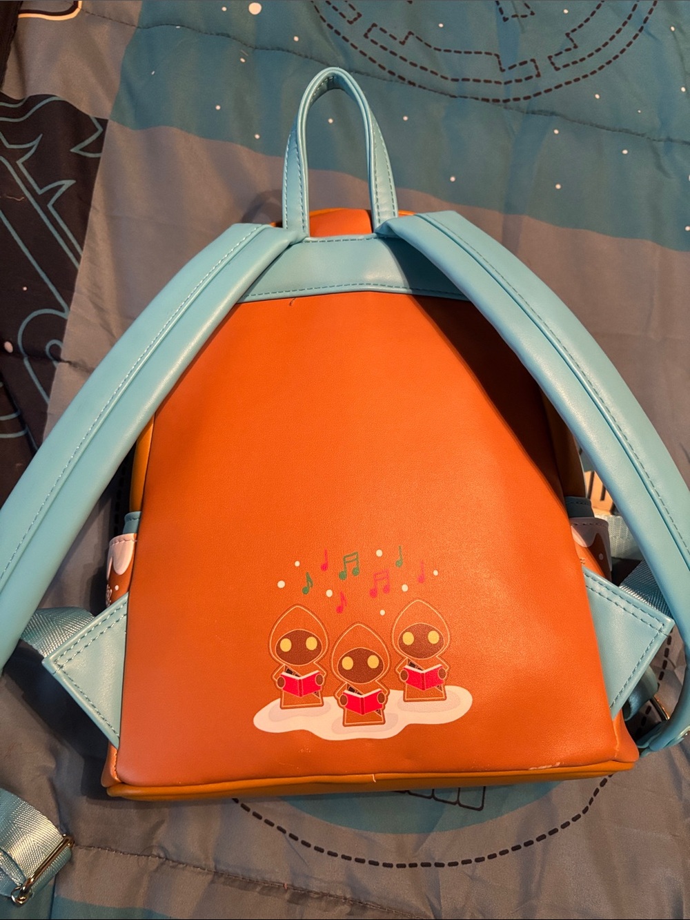 Star Wars Christmas Gingerbread House Loungefly mini backpack - Picture 2 of 7